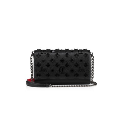 CHRISTIAN LOUBOUTIN PALOMA CLUTCH GRAINED CALF LEATHER AND SPIKES 1175018B253 (23*14.5*5cm)